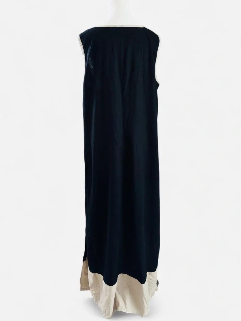 Studio Ease Linen Blend Embroidered Maxi Dress Size 18